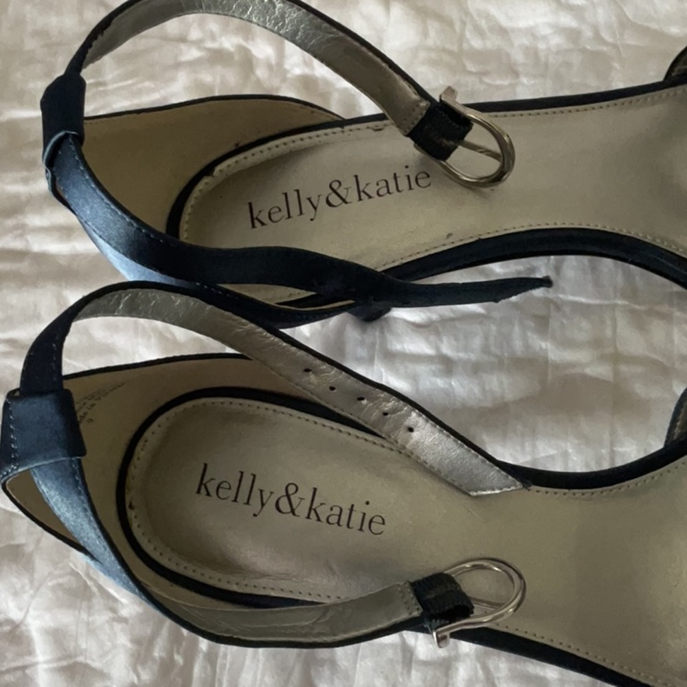 Kelly & Katie Strappy High Heel Sandals, Blue, 9 - Picture 7 of 8